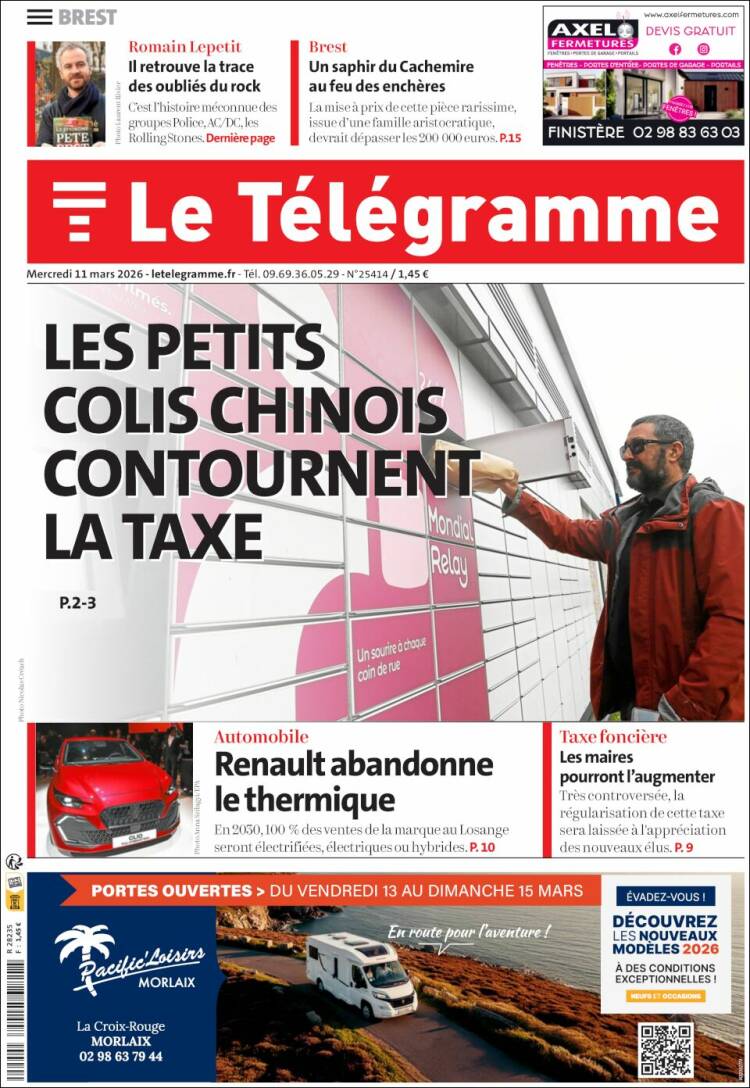 Portada de Télégramme (France)