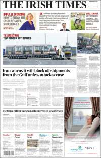 Portada de Irish Times (Irlande)