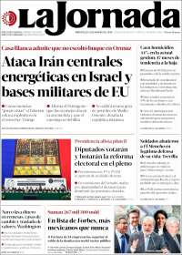 Portada de La Jornada (Mexique)