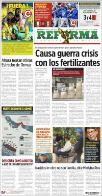 Portada de Reforma (Mexique)