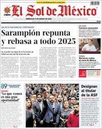 Portada de El Sol de México (Mexique)