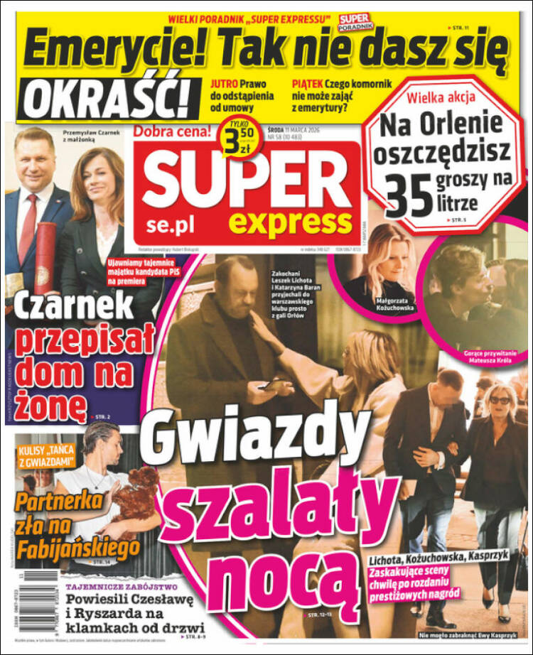 Portada de Super Express (Pologne)