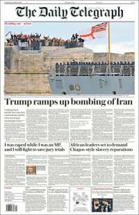 Portada de Daily Telegraph (Royaume-Uni)