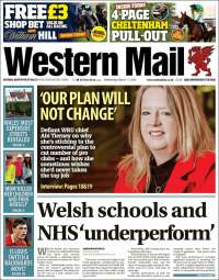 Portada de Western Mail (Royaume-Uni)
