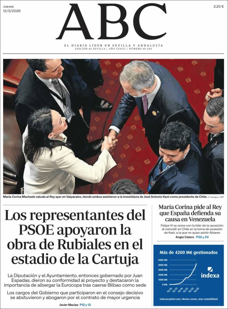 Portada de ABC - Sevilla (Spain)