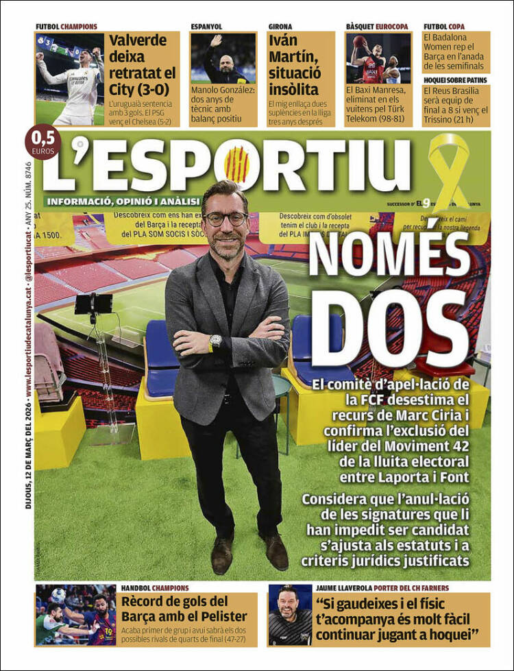 Portada de L'Esportiu (Spain)