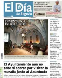 Portada de El Día de Segovia (Espagne)