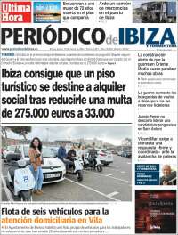 Portada de Periódico de Ibiza (Espagne)