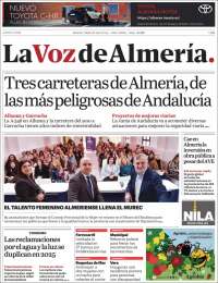 Portada de La Voz de Almería (Espagne)