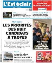 Portada de L'Est Eclair (France)