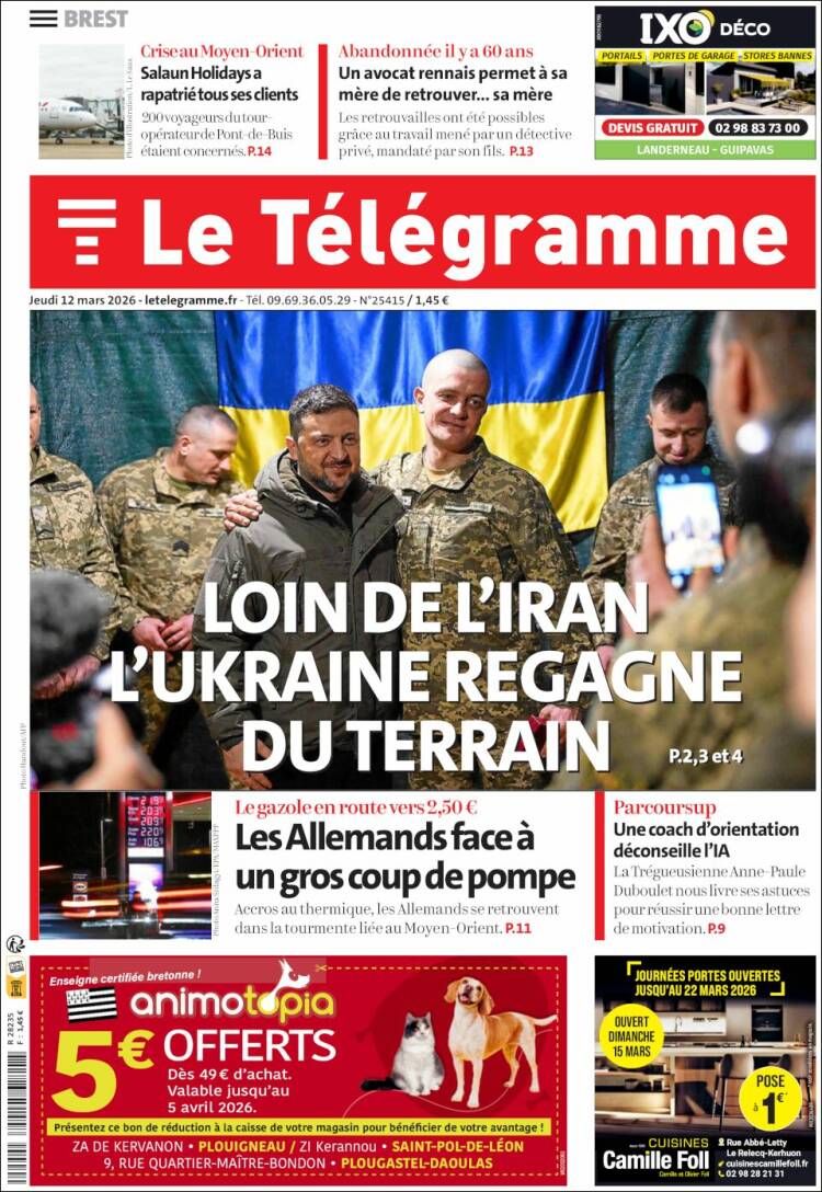 Portada de Télégramme (France)