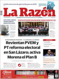 Portada de La Razón (Mexique)