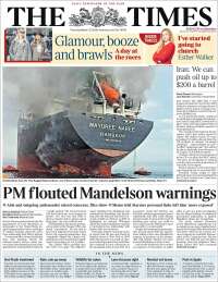 Portada de The Times (United Kingdom)