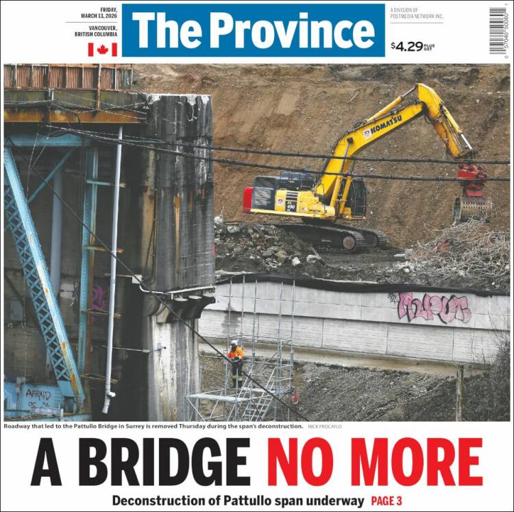 Portada de The Province (Canada)