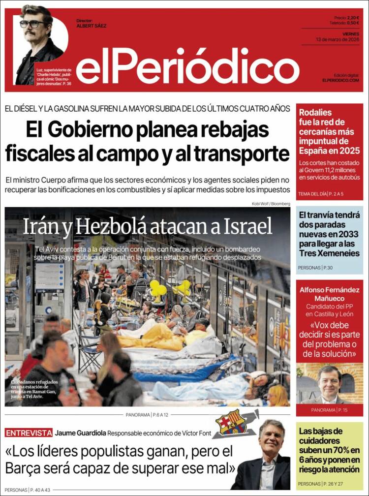 Portada de El Periódico (Spain)