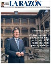 Portada de La Razón (Spain)