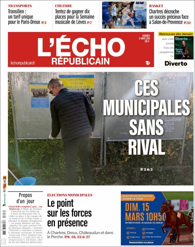 Portada de L'Echo Républicain (France)