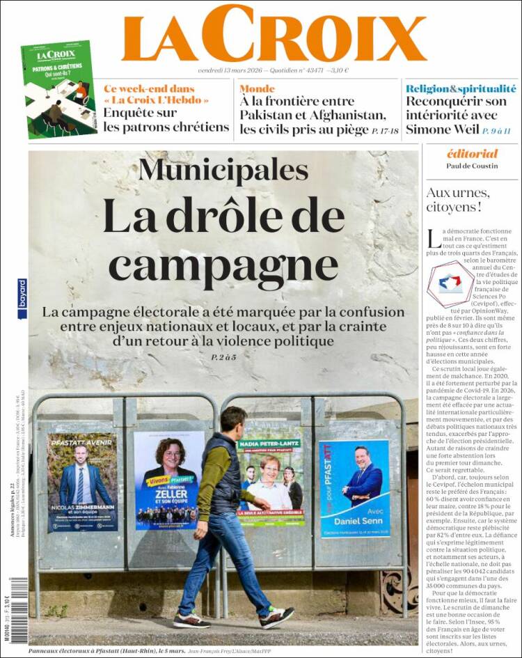 Portada de La Croix (France)