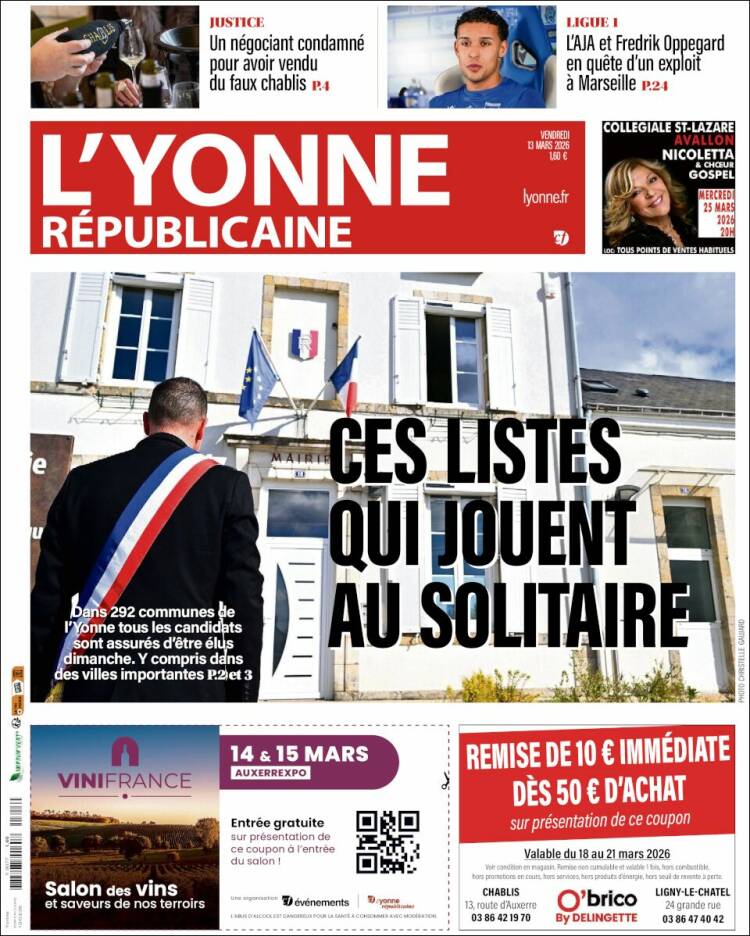 Portada de L'Yonne-Républicaine (France)