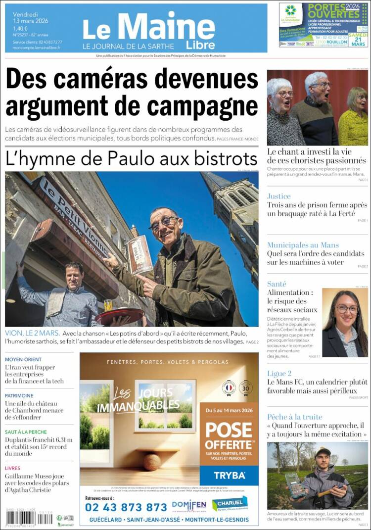 Portada de Le Maine Libre (France)