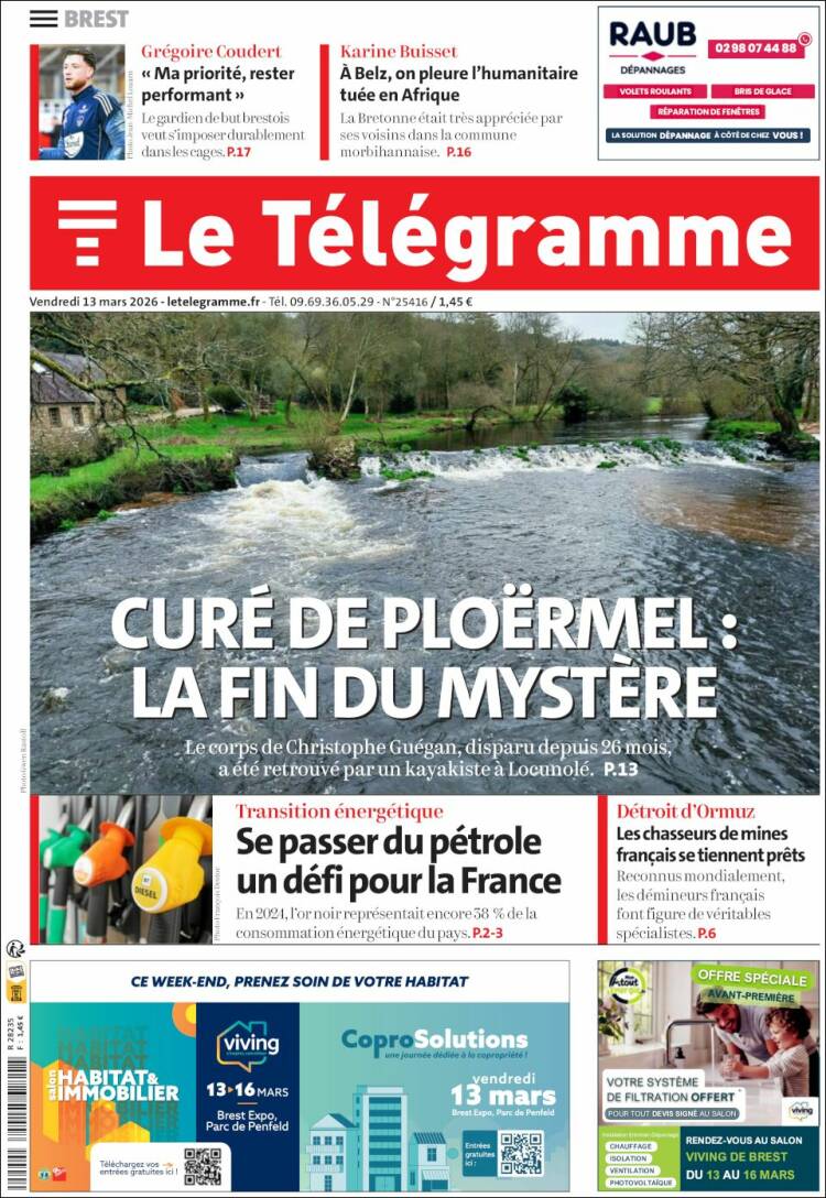 Portada de Télégramme (France)