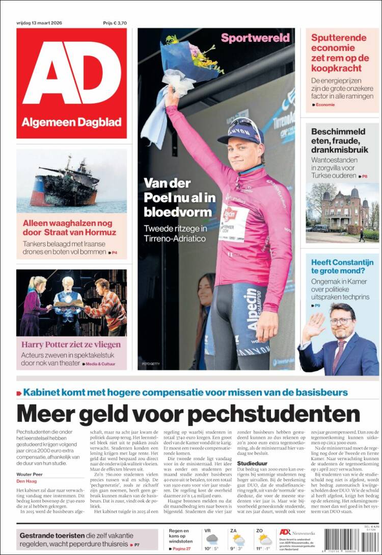 Portada de AD (Pays-Bas)