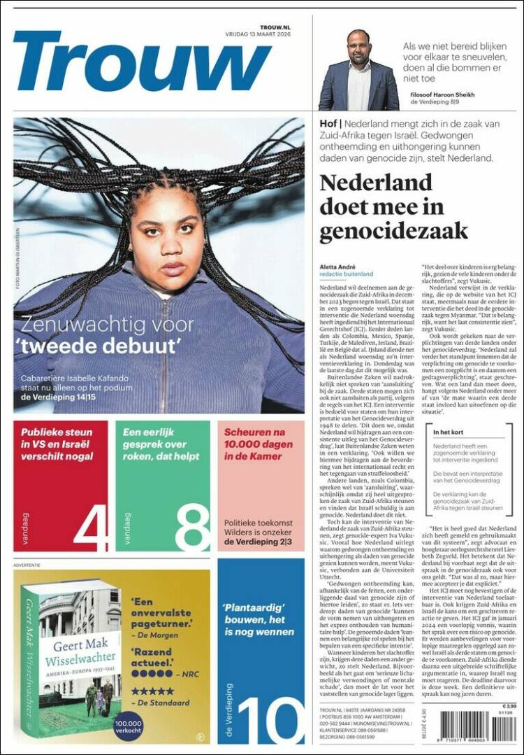 Portada de Trouw (Netherlands)