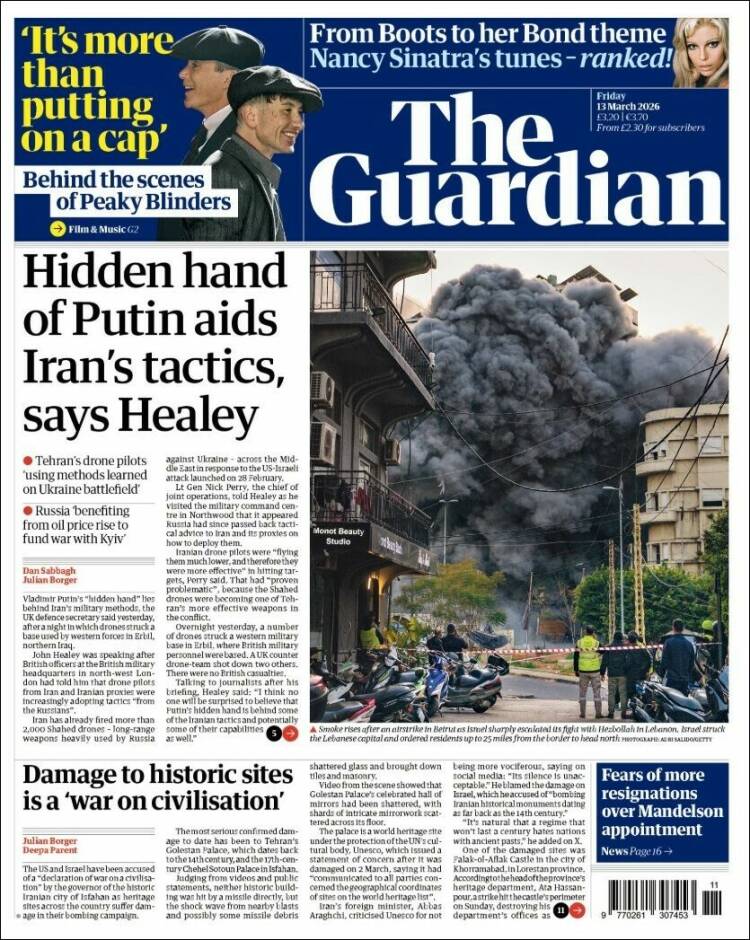 Portada de The Guardian (United Kingdom)
