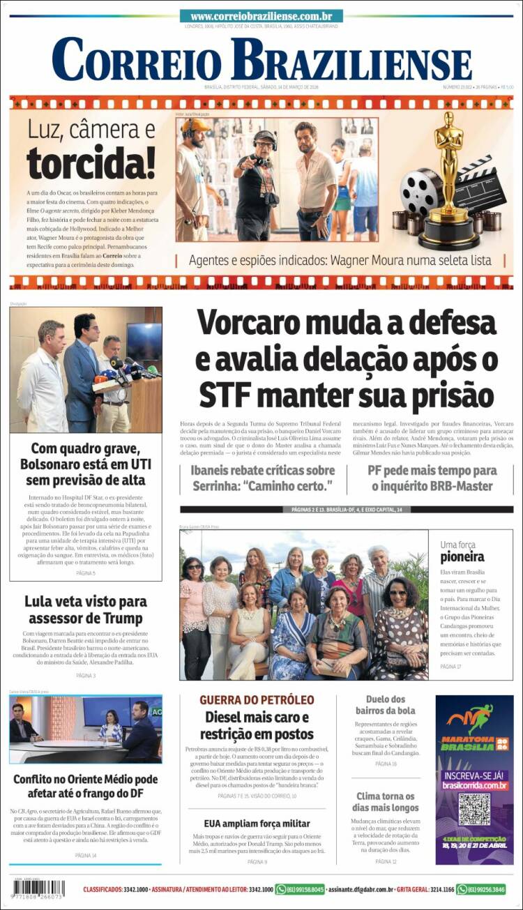 Portada de Correio Braziliense (Brasil)