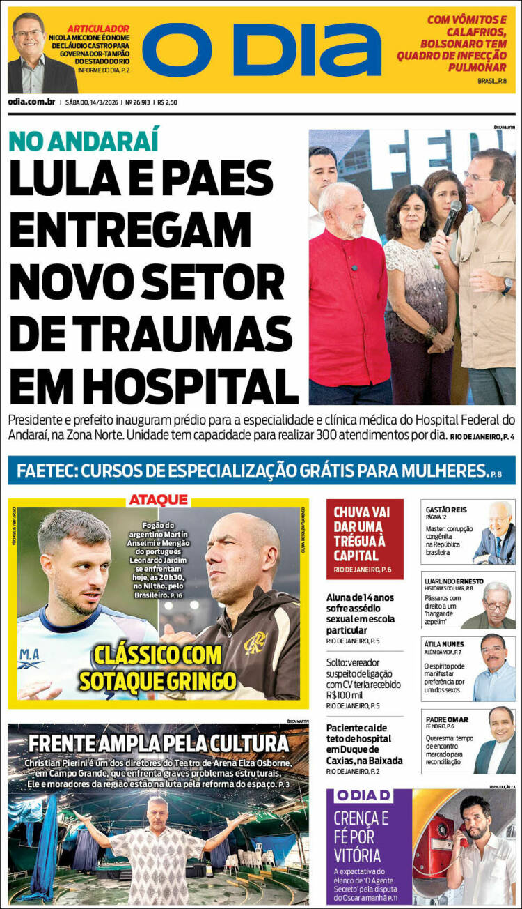 Portada de O Dia (Brasil)