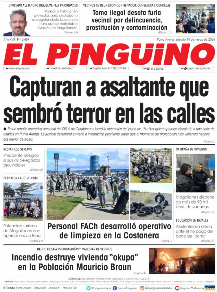 Portada de El Pingüino (Chile)