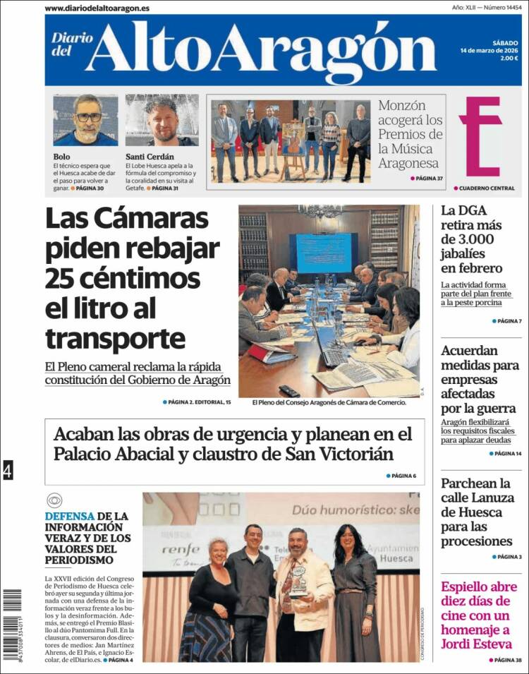 Portada de Diario del AltoAragón (Espa&ntilde;a)