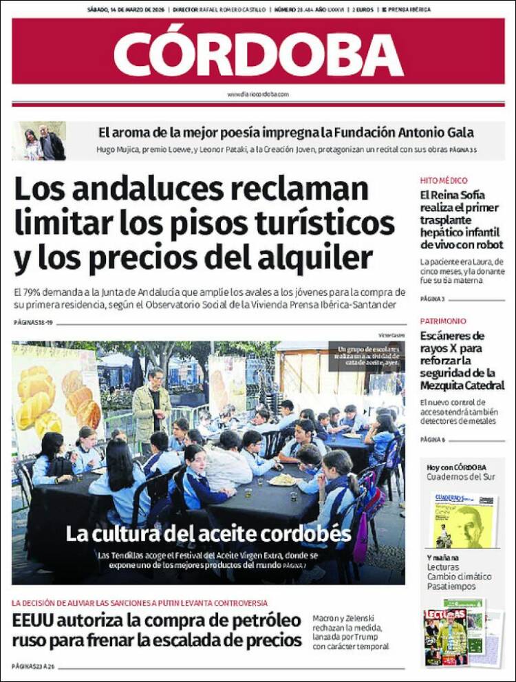 Portada de Diario de Córdoba (Espa&ntilde;a)