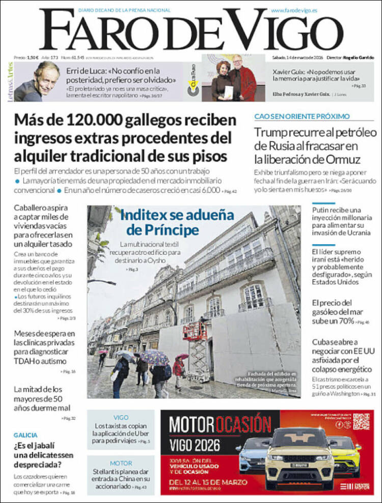Portada de Faro de Vigo (Espa&ntilde;a)