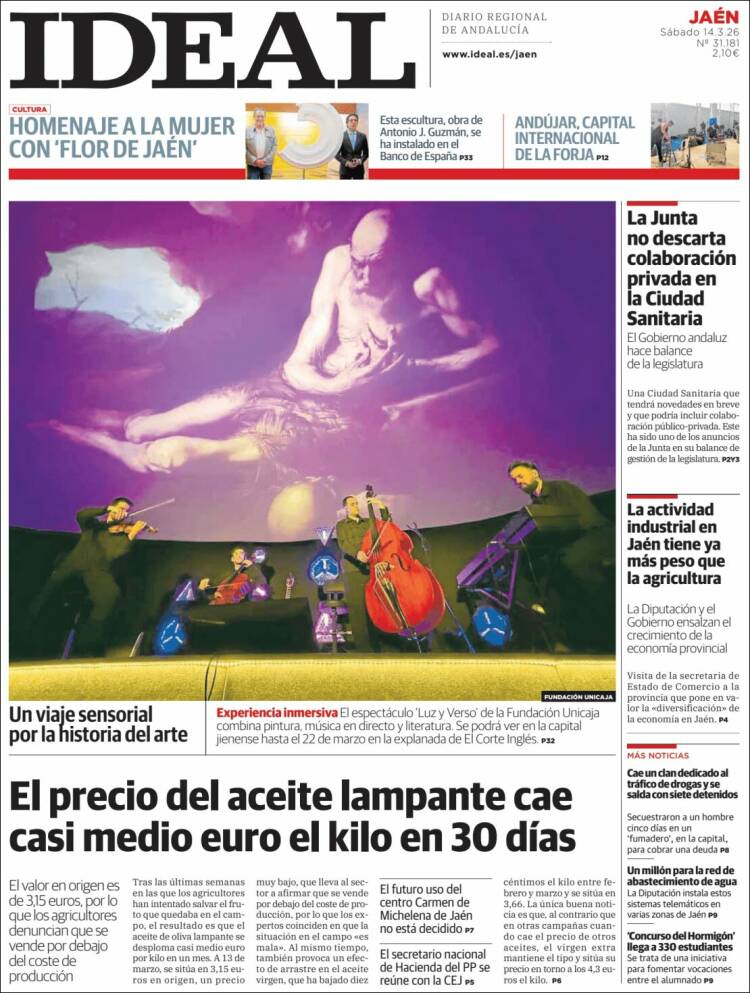 Portada de El Ideal de Jaén (Espa&ntilde;a)