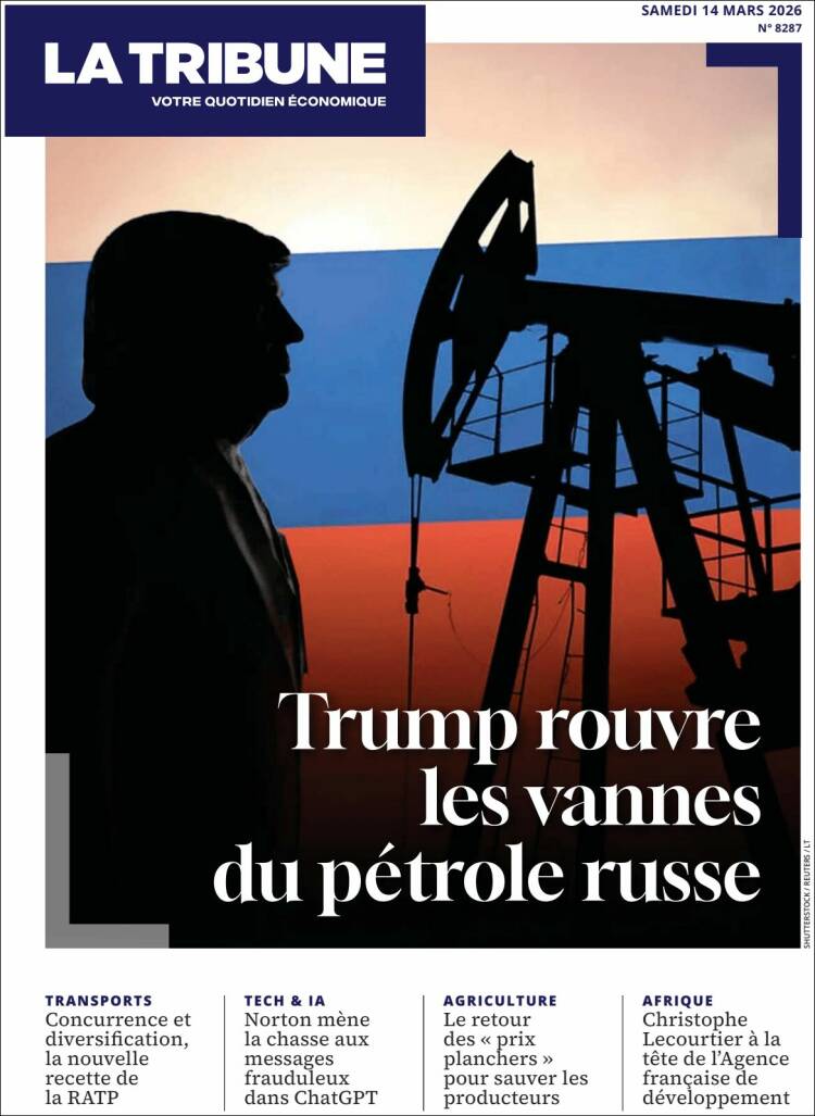 Portada de La Tribune (Francia)