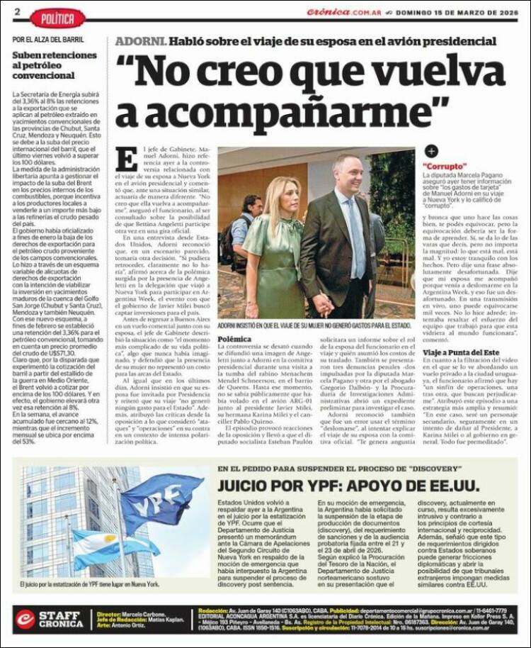 Portada de La Voz del Chaco (Argentina)