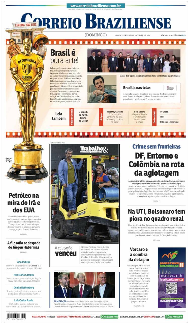Portada de Correio Braziliense (Brasil)