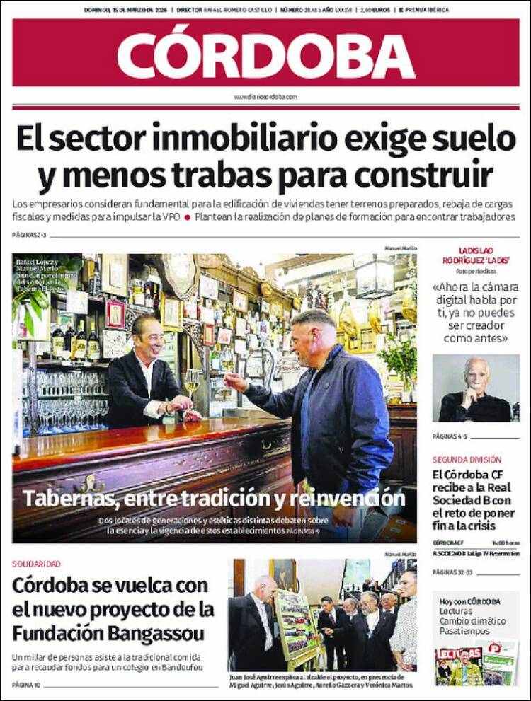 Portada de Diario de Córdoba (Spain)
