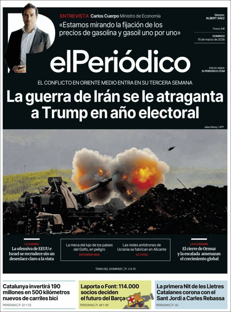 Portada de El Periódico (Espa&ntilde;a)