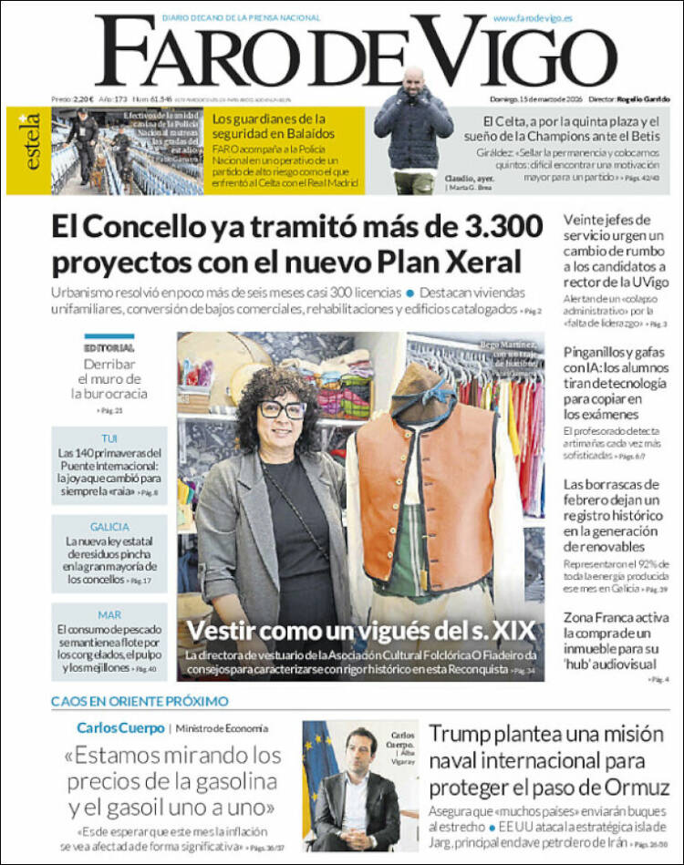 Portada de Faro de Vigo (Espa&ntilde;a)