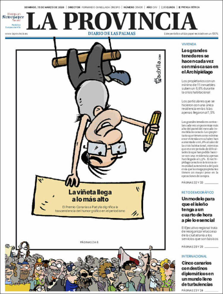 Portada de La Provincia (Espa&ntilde;a)