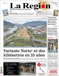 Portada de La Región de Ourense (Espa&ntilde;a)