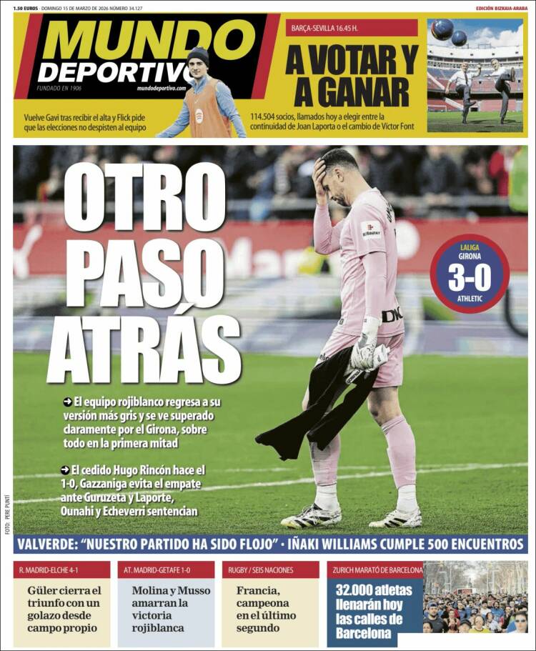 Portada de Mundo Deportivo Bizkaia (Espa&ntilde;a)