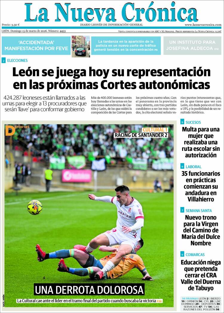 Portada de La Nueva Crónica (Espa&ntilde;a)