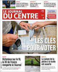 Portada de Le Journal du Centre (Francia)