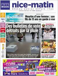 Portada de Nice-Matin (Francia)