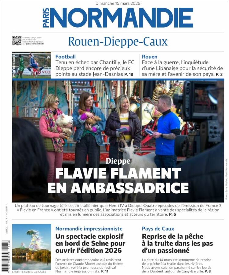 Portada de Paris Normandie (Francia)