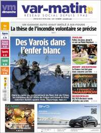 Portada de Var-Matin (Francia)