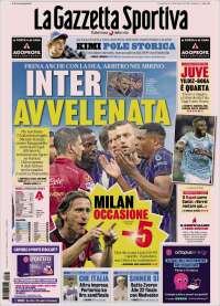 Portada de La Gazzetta dello Sport (Italia)